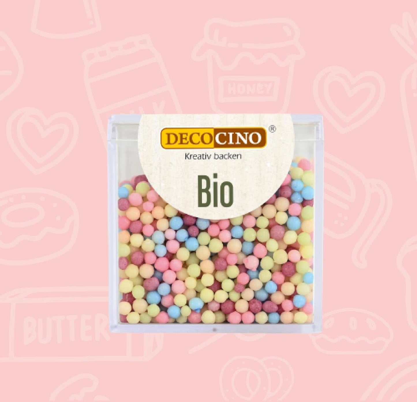 DECOCINO Organic Sprinkle Pearls - 60 gram - Ekologiska dextros strössels Sprinkles Naty Shop