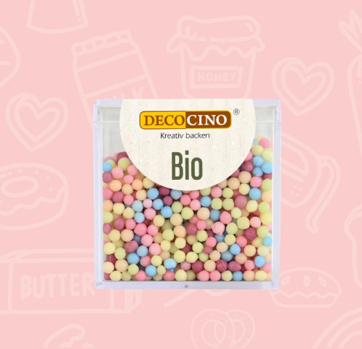 DECOCINO Organic Sprinkle Pearls - 60 gram - Ekologiska dextros strössels Sprinkles Naty Shop