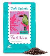 Cafe Quindio Specialty Coffee - 100 % Arabica kaffebönor, Colombia - med naturliga toner av söt vanilj (250g) - perfekt för filterkaffe, portafiltermaskiner eller fransk press