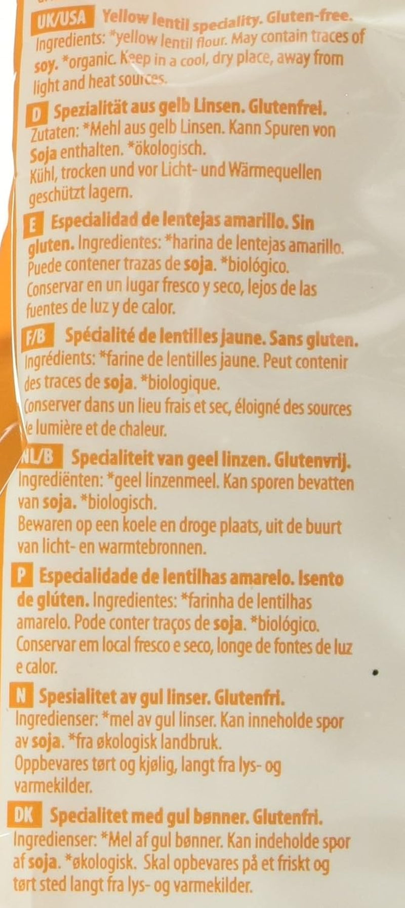 Gul linspenne, förpackning om 12 (12 x 250 g)