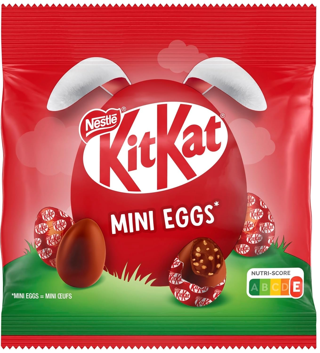 NESTLÉ Mini-ägg, små mjölkchokladägg med krämig fyllning och knapriga bitar, 1 förpackning (1 x 89g)