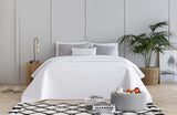Todocama Fine Boutique Överkast med Diamantmönster Vår Sommar Höst Vinter 100% Extra Mjukt Microfiber Multifunktionellt Överkast 105-200 X 260cm Beige Sängar och filtar Besuche den Todocama-Store Vit Cama 80/90 - 180X260Cm