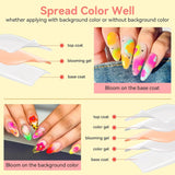 Makartt Blooming Gel Nagellack - 15ml Blooming Gel Nagellack Extender med marmorfärg, gelfärg, DIY-manikyr-nageldesign, blommor, djur, akvarell, magisk manikyrsats
