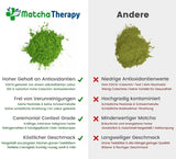 Matchaterapi 30+ | Ekologiskt Matcha-tepulver | 60 g | Med ett verifierat innehåll på minst 30 mg/g katekin EGCG | Stödjer immunförsvaret och energinivåer | Ceremoniell kvalitet | Grönt te från Japan