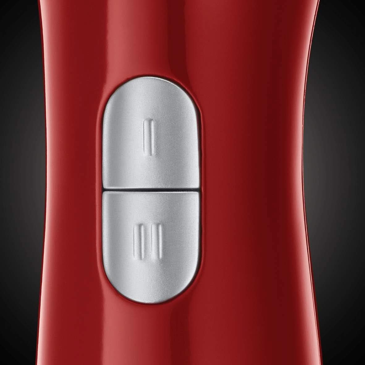 Russell Hobbs Stabmixer [3-i-1: Pürierstab/Zerkleinerer, Mixer- & Schneebesenaufsatz] Desire Rot (Bpa-Free & Spülmaschinenfestes Zubehör, Für Smoothie, Suppen Saucen, Joghurt Babynahrung) 24700-56 Kitchen Shop