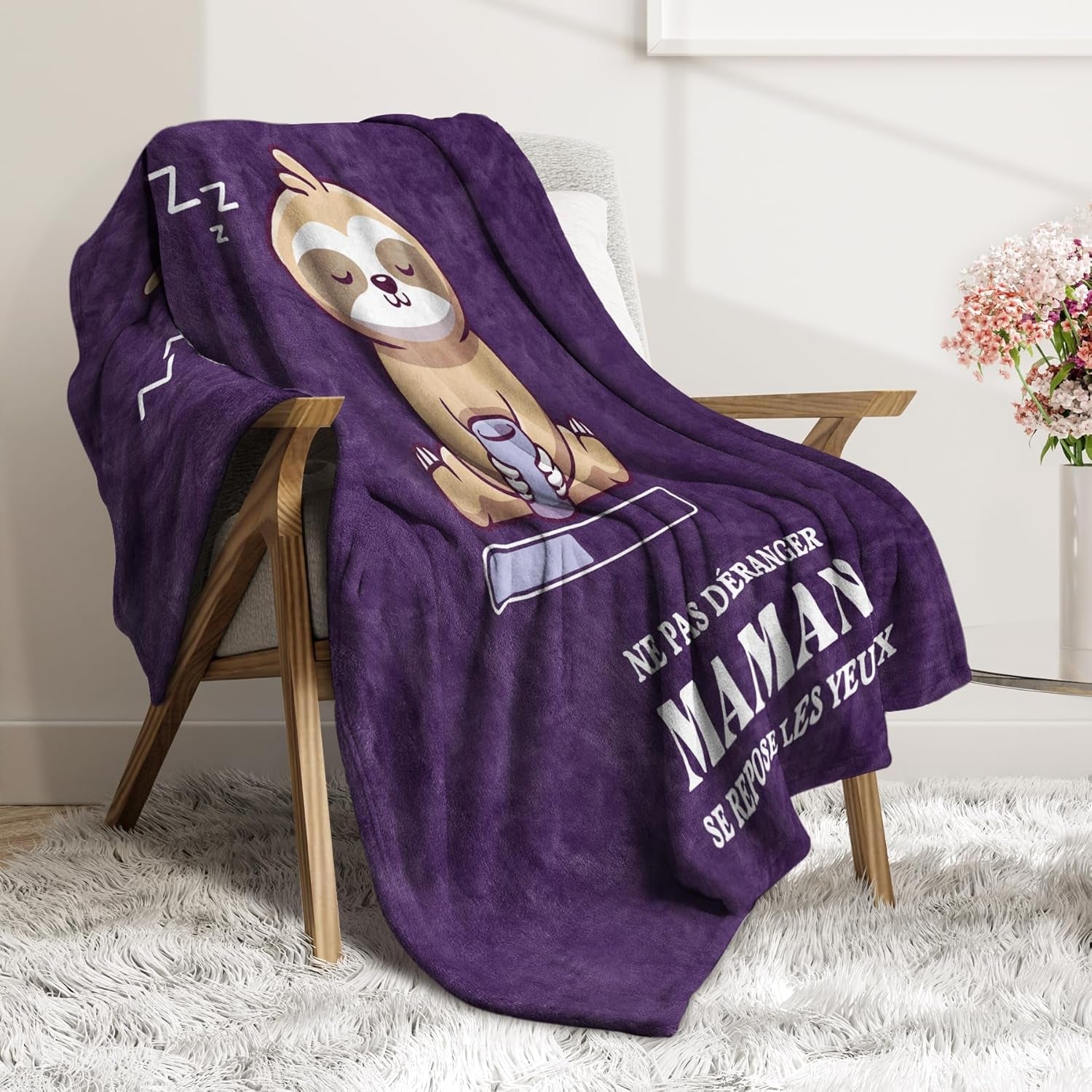 Niyewsor födelsedagspresent, till mamma, fleecefilt, present till mamma, mors dag och julklappsidé till mamma Niyewsor sängar och filtar