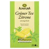 Ekologiskt grönt te med citron, 20 påsar, 40 g