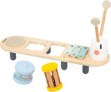 Janod - Sweet Cocoon musikaliska spår - 5 musikaktiviteter för barn - Tidig musikalisk utbildning - FSC träleksak - Från 12 månader, J04058 Baby Toys Naty Shop