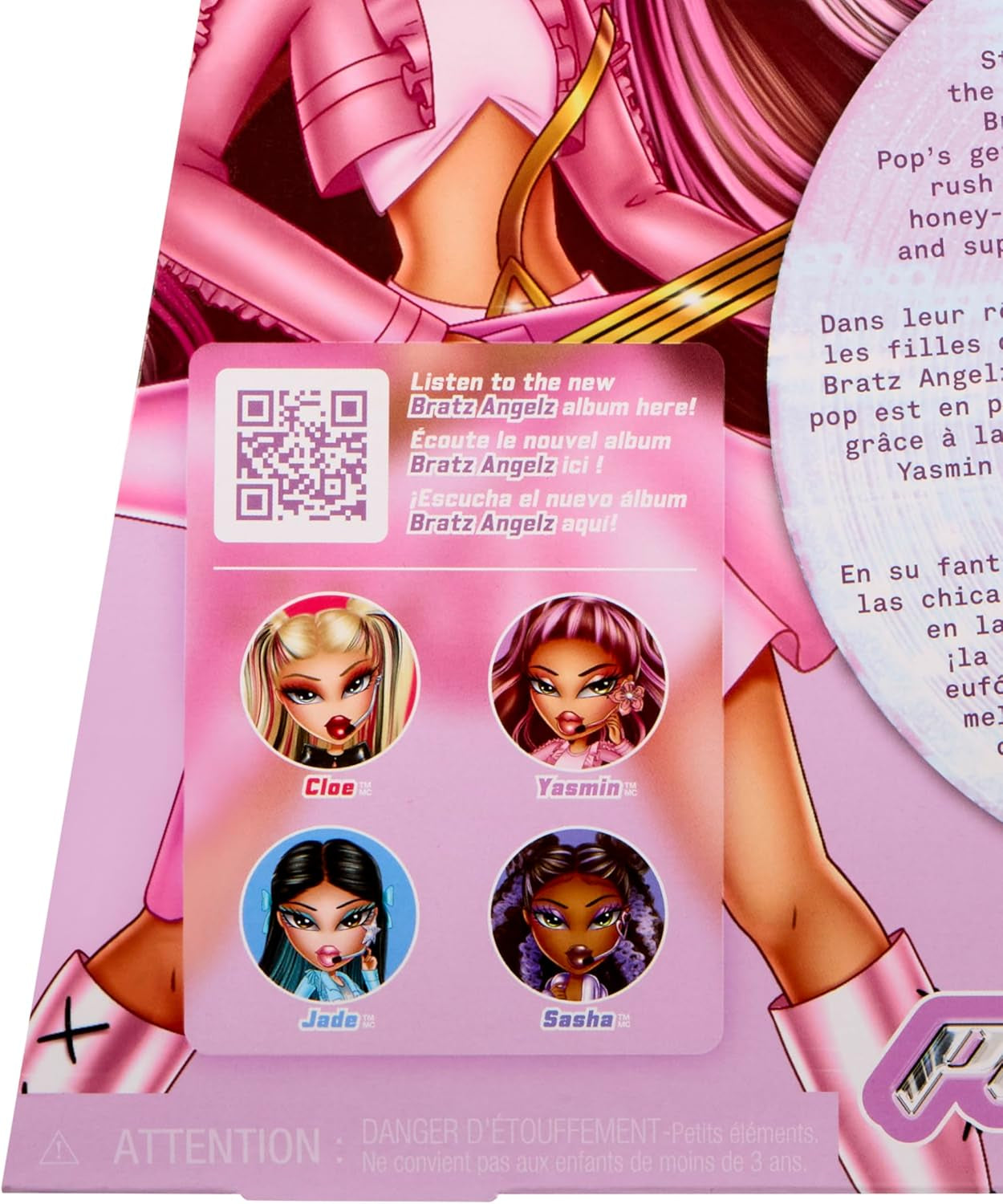 BRATZ Pop Starz Yasmin – Modedocka med samlarcharm, outfit och musiktillbehör