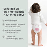 Kit & Kin Premium Eco-blöjor, storlek 4 (9-16 kg), 132 blöjor, växtbaserade och allergivänliga, pålitligt läckskydd, vegan och grymhetsfri