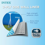 Intex 28271NP - Rektangulär ovanjordspool med ram, 2282 L, stål och PVC, blå, 260x160x65 cm