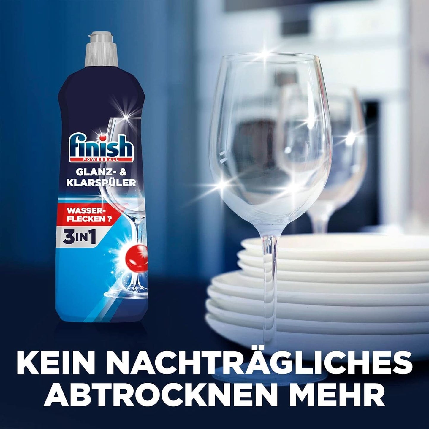Finish Shine & Rinse Aid - För glänsande och torr disk utan vattenfläckar - Megapack 800 ml (3-pack) Naty Shop