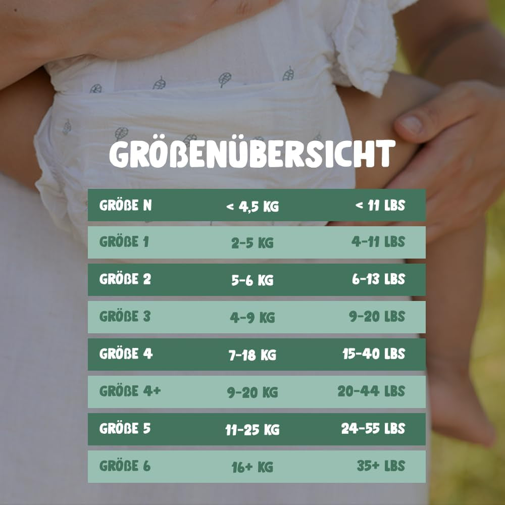 Eco-blöjor Eco från Naty Baby Eco-blöjor - ekologiska förstklassiga blöjor, miljövänliga, gjorda av växtbaserade material, idealiska för känslig babyhud (storlek 5 - 80 st)