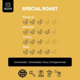 KING'S COFFEE - SPECIALROSTA - 1 kg Barista Premium Espressobönor - Kaffe med låg syrahalt - Liten satsrostning i Italien - Den finaste Arabica-Robusta-blandningen för helautomatiska och portafiltermaskiner