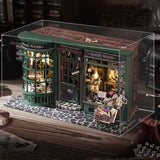 Magic Shop Dollhouse med dammskydd DIY Miniatyr Dollhouse Furniture Kit 1:24 Kreativ gåva för barn Tonåringar Födelsedagspresent