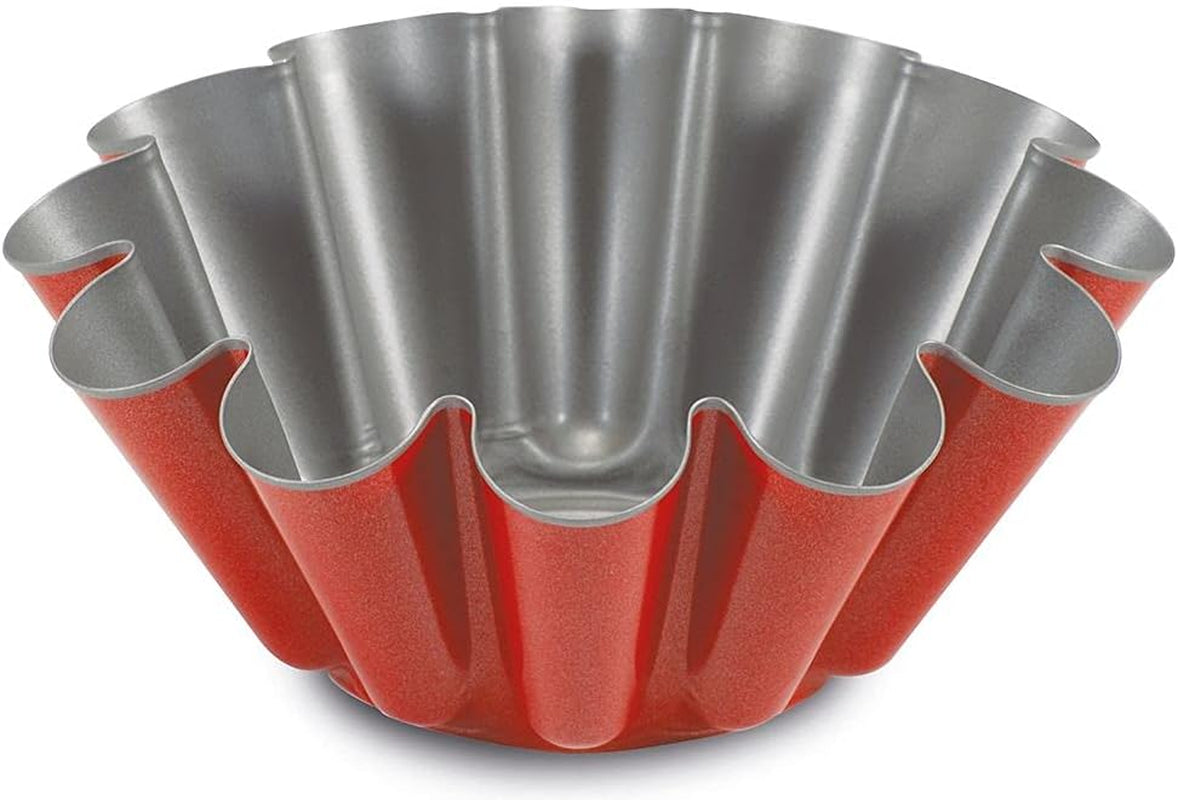 52022HGNA Rossana 2.0, puddingform 22 cm, stål med non-stick beläggning, färg röd/grå, rostfritt stål Bakformar och plåtar Naty Shop