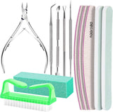 FANDAMEI Manikyr Set, Buffer Für Nägel, Nagelfeile 100/180, Nagelfeilen Für Gelnägel, Nagelhautschieber, Buffer Für Gelnägel, Feilen Für Gelnägel, Nagelzange, Nagelfeilen Set, Maniküre & Pedikyr Set