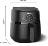 Philips Airfryer 2000 series 4,2L - Digital pekskärm, 13 matlagningsalternativ, 9 förinställda funktioner, Upp till 90 % mindre fett med Rapidair-teknik, effekt 1500W Vitvaror Naty Shop