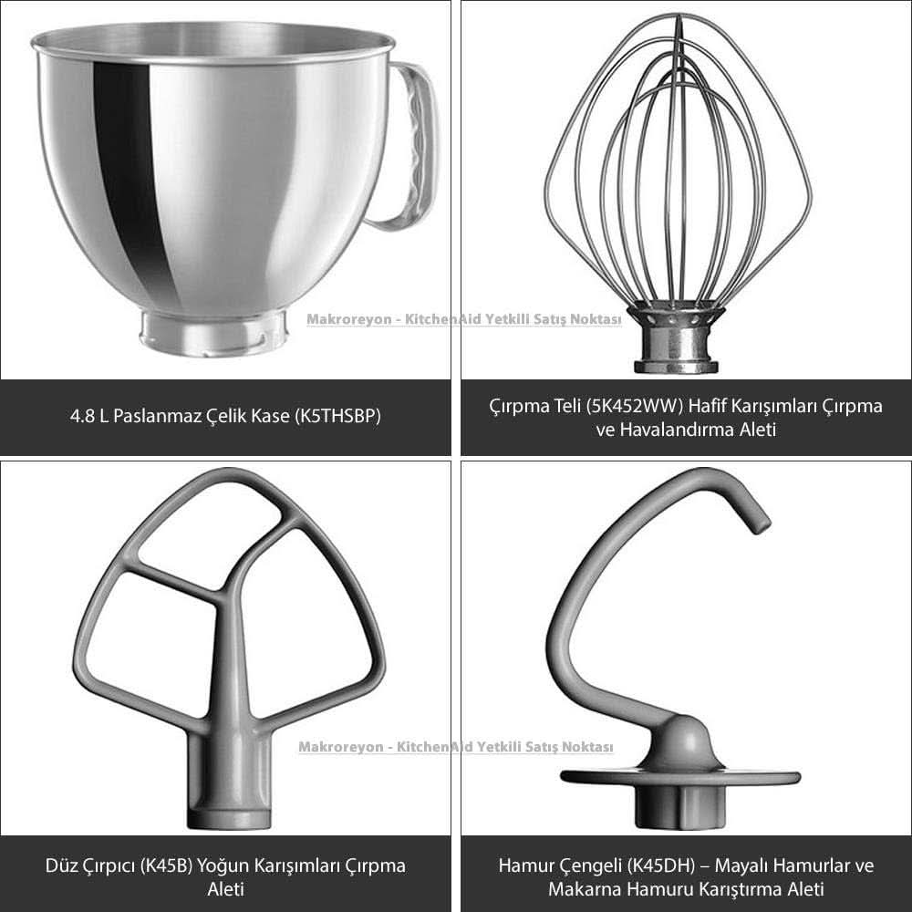 KitchenAid Artisan 5KSM125EER skålblandare, 300W, 4,8L Naty Shop
