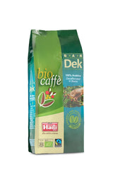Caffè Haiti Roma ekologiska koffeinfria kaffebönor, 100% Arabica, Fairtrade-certifierad, ekologisk kvalitet, förpackning om 2 x 500g