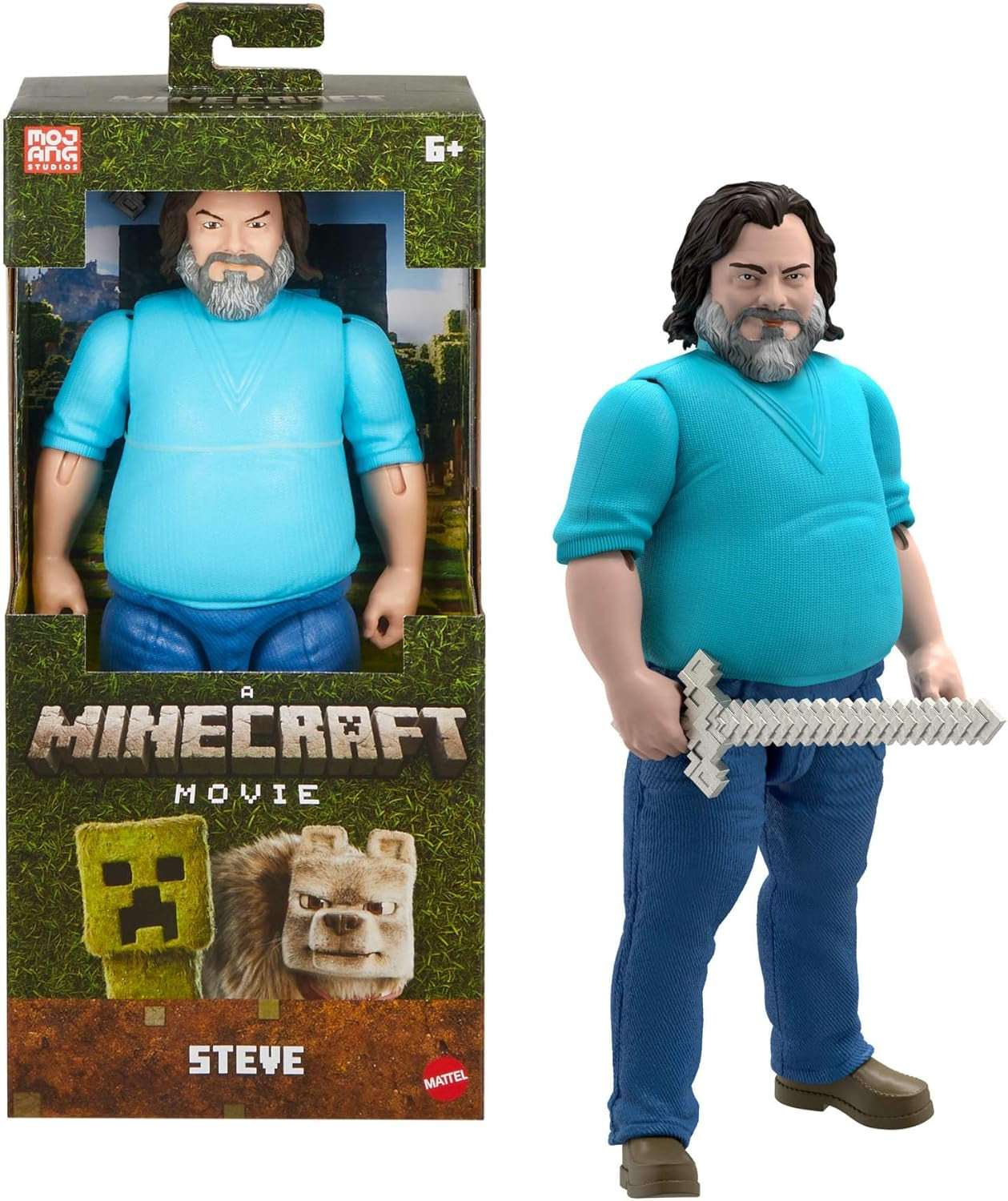 Mattel Minecraft Story Set med 4 Actionfigurer och 3 Accessories Encounters In The Overworld Set Minecraft Movie Inspirerad Samlarleksak JFR70 Actionfigurer Naty Shop Steve