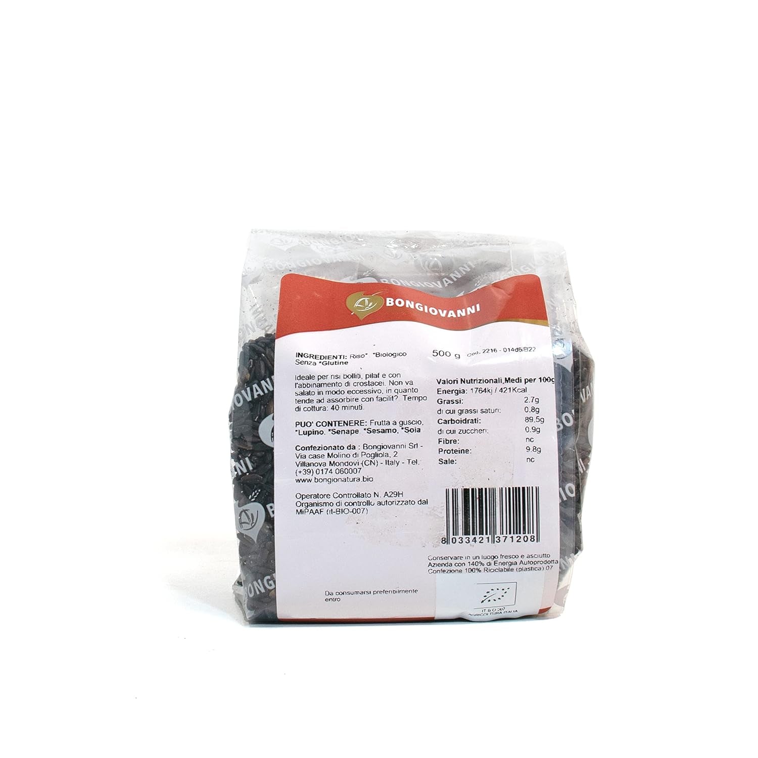 Nerone svart ris 500g ekologiskt