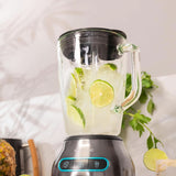 Cecotec Standmixer Power Black Titanium 2200MAX Smooth, 2200 W Maximale Leistung, 6 Klingen Aus Edelstahl, Ice-Crush-Funktion, Turbo- Och Smoothie-Funktion, Autoclean-Funktion Kitchen Naty Shop
