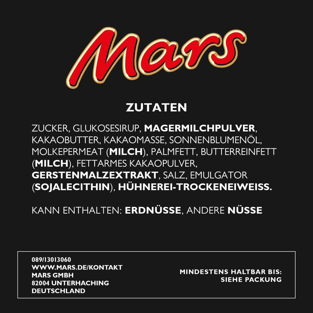 Mars chokladkakor, kola, choklad, 1 förpackning med 5 barer (1 x 225 g)