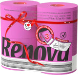 Renova toalettpapper, grönt, 4 rullar
