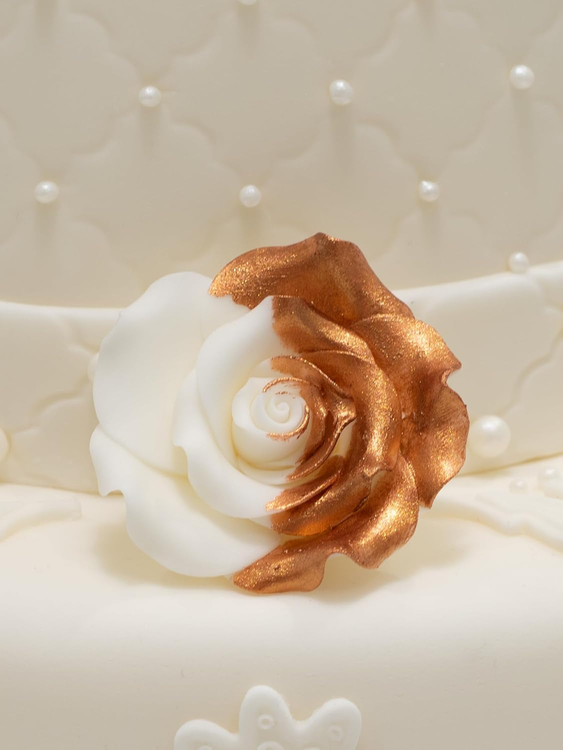 Ätbar matfärg Sugarflair Luster Blush Rose Gold - Ätbart lysterpulver för kakor, muffins, choklad, bakverk, desserter, glass, drycker, cocktails och mer - 4g