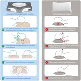 IDEA Kudde Memory Foam Kudde, Ergonomisk Kudde Ortopedisk Kudde Nacksmärta, Sovkudde för Sidorygg och buksmärta, Nackkudde Anti Snarkningskudde för Vuxna Cervikala Ortopediska Kuddar Naty Shop