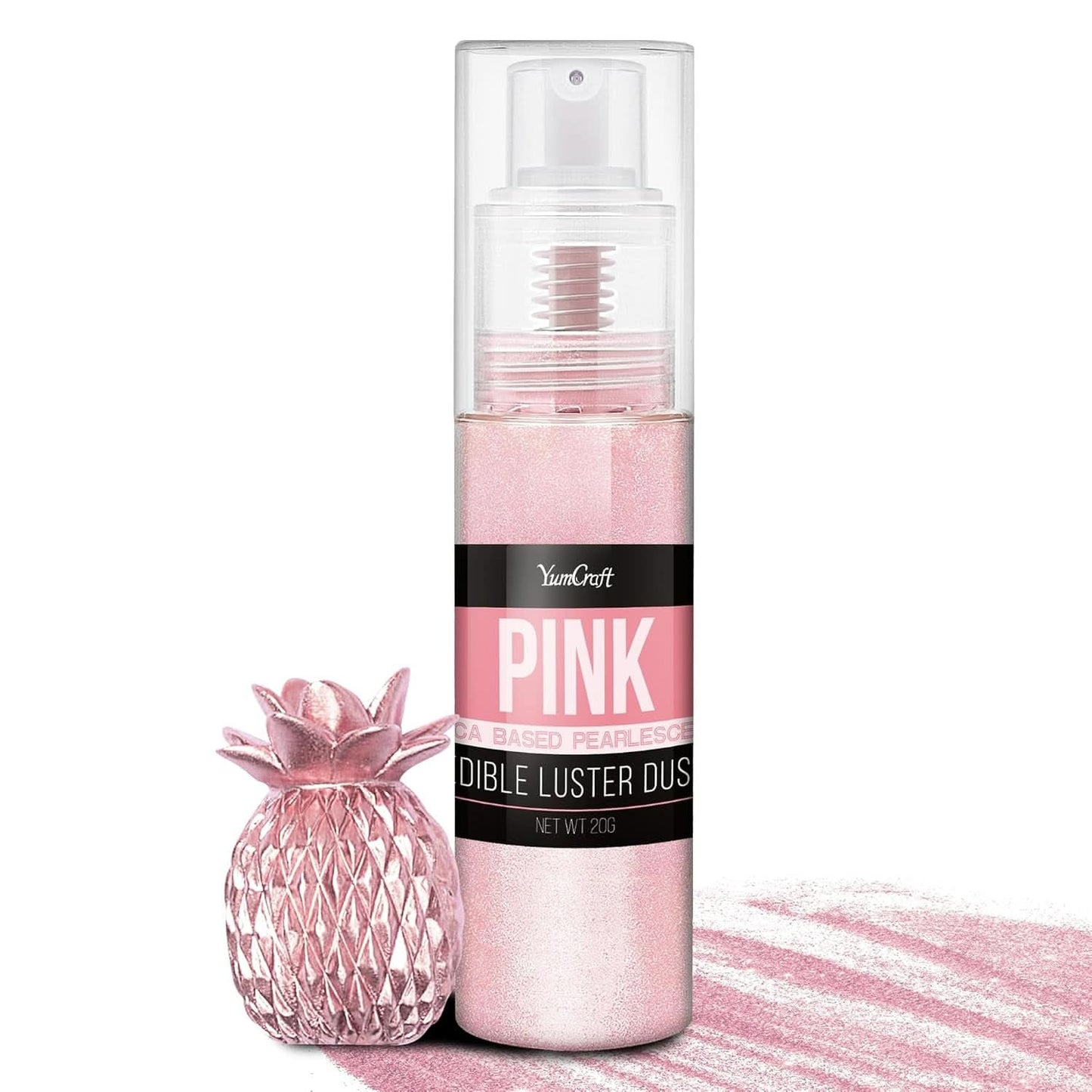 Ätbar glitterspray, 20 gram Naty Shop Pink