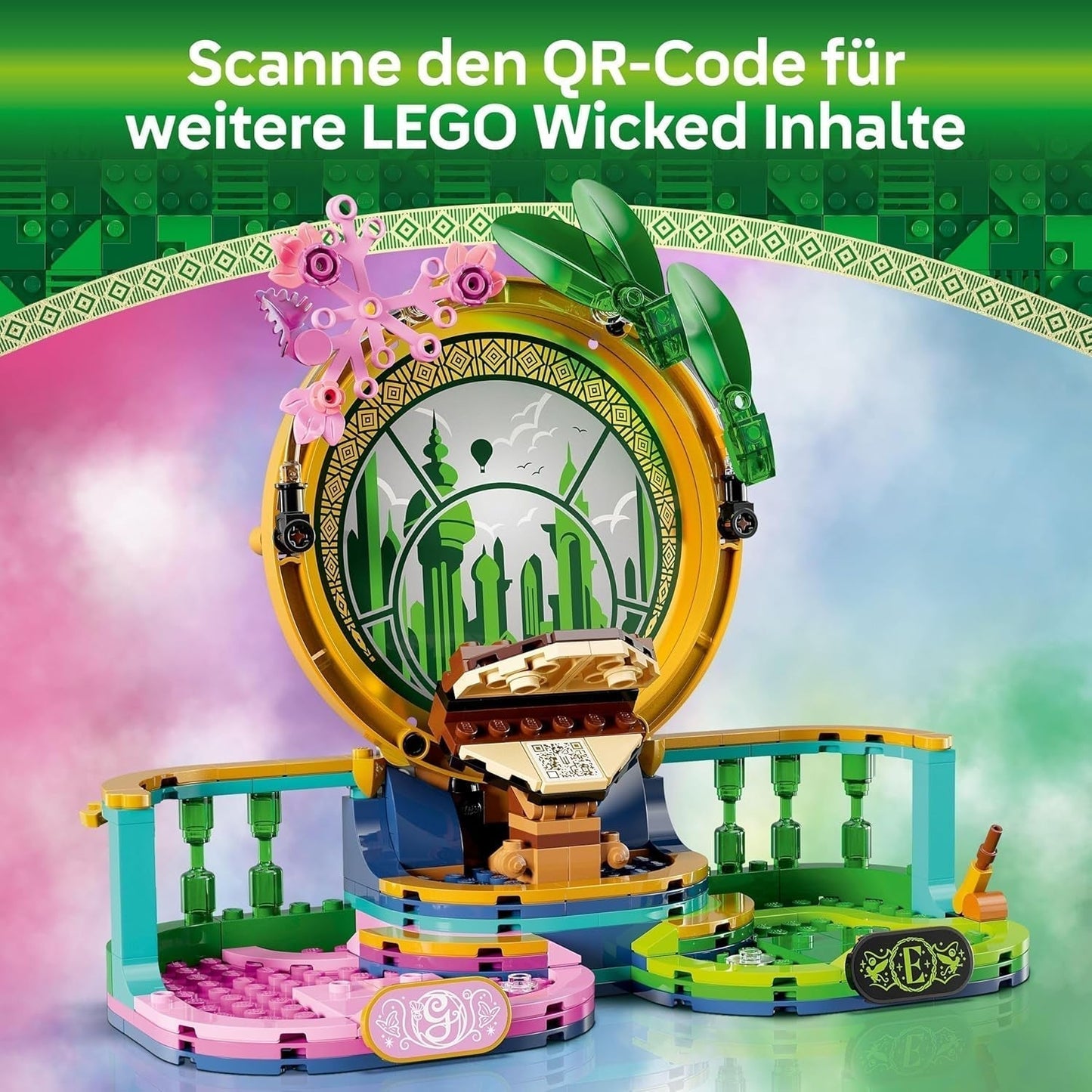 LEGO Wicked Elphaba och Glinda dockor - häxor från Oz samlarfigur leksak - kreativ present till flickor över 10 och fans av filmen - 75682 Byggset Besuche den LEGO-Store