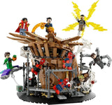 LEGO 76261 Marvel Spider-Man's Big Showdown, Spider-Man: No Way Home set med 3 minifigurer Peter Parker plus Green Goblin, Electro, Sandman, Ned, Doctor Strange och MJ, samlarmodell Byggset Besuche den LEGO-Store