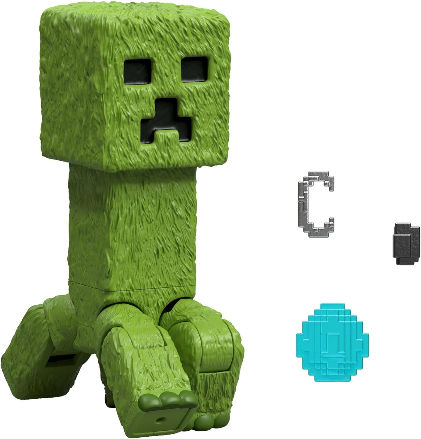 Mattel Minecraft Story Set med 4 Actionfigurer och 3 Accessories Encounters In The Overworld Set Minecraft Movie Inspired Collectible Toy JFR70 Action Figures Naty Shop Creeper