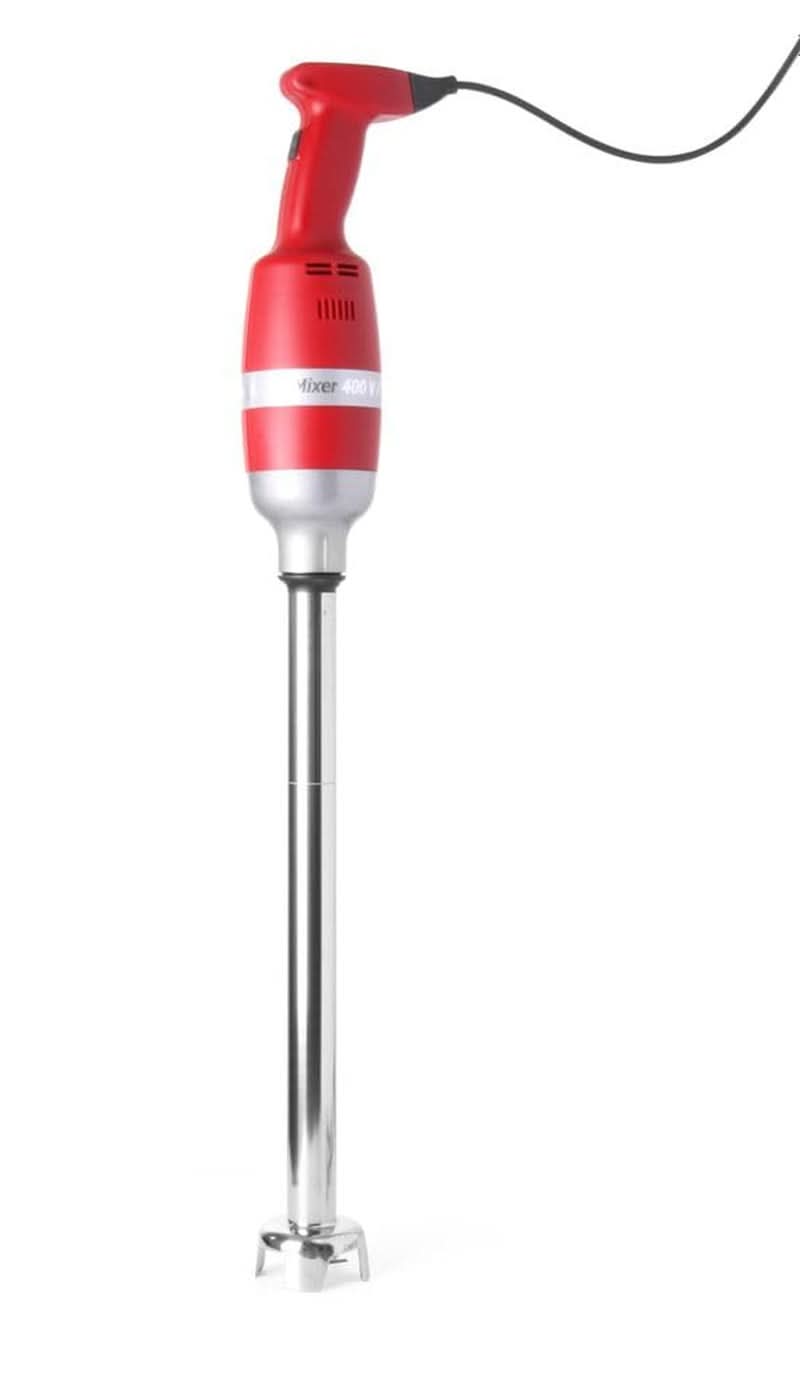 HENDI Stand Mixer Set, Mit Schneebesen Und Halterung Zur Wandmontage, Stablänge: 400Mm, 9 Geschwindigkeiten: 2000 Bis 9000 RPM, Bis Zu 80 Liter, Ø100X750Mm, 230V/400W, Edelstahl, Polyamid Kitchen Naty