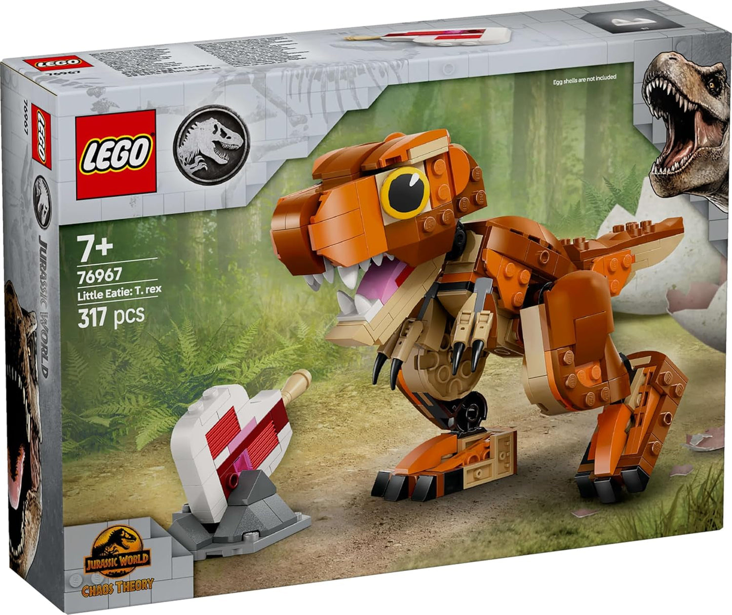 LEGO Jurassic World Little Eatie: T.Rex Byggleksak för pojkar och flickor 7 år gammal dinosauriebyggsats Presentmodell för barn med rörlig mun, huvud och svans 76967 Byggset Besuche den LEGO-Store