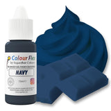 Sugarflair Colourflex oljebaserad livsmedelsfärg, marinblå, högkoncentrerad flytande livsmedelsfärg, matfärg för smörkräm, choklad, deg, fondant, glasyr och mer - 15 ml