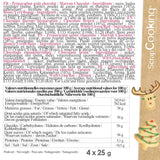 Scrapcooking - Set med 4 julchokladfärgade pennor - brun, vit, grön och röd - Ätlig färg - matfärg för att skriva - Skriv och rita på efterrätter, kakor och kakor - 7060