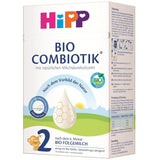 HiPP 2 Organic Combiotik (4 x 600g), tillskottsmjölk efter 6 månader, med stärkelse, naturliga kulturer av mjölksyra, GOS, Omega-3 (DHA, ALA), av bästa ekologiska kvalitet