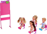 Simba - Docka Steffi Love Schoolgirl - Docka 29 cm - Bild och tillbehör + 4 elever - 105730472002