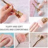 Nagelkonst Staubpinsel für Maniküre Rose Kopfbürste, Nagel Kunst Staub Entferner Brush, Make-Up-Brushes Weich, Nagel Werkzeuge