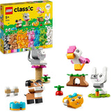 LEGO Classic Creative Animals Färgglada klossar Lådbyggda tegel Djurfigurer Hund, katt, kanin, hamster och fågel Byggleksak för pojkar och flickor 5 år 11034 Byggset Besuche den LEGO-Store Singel