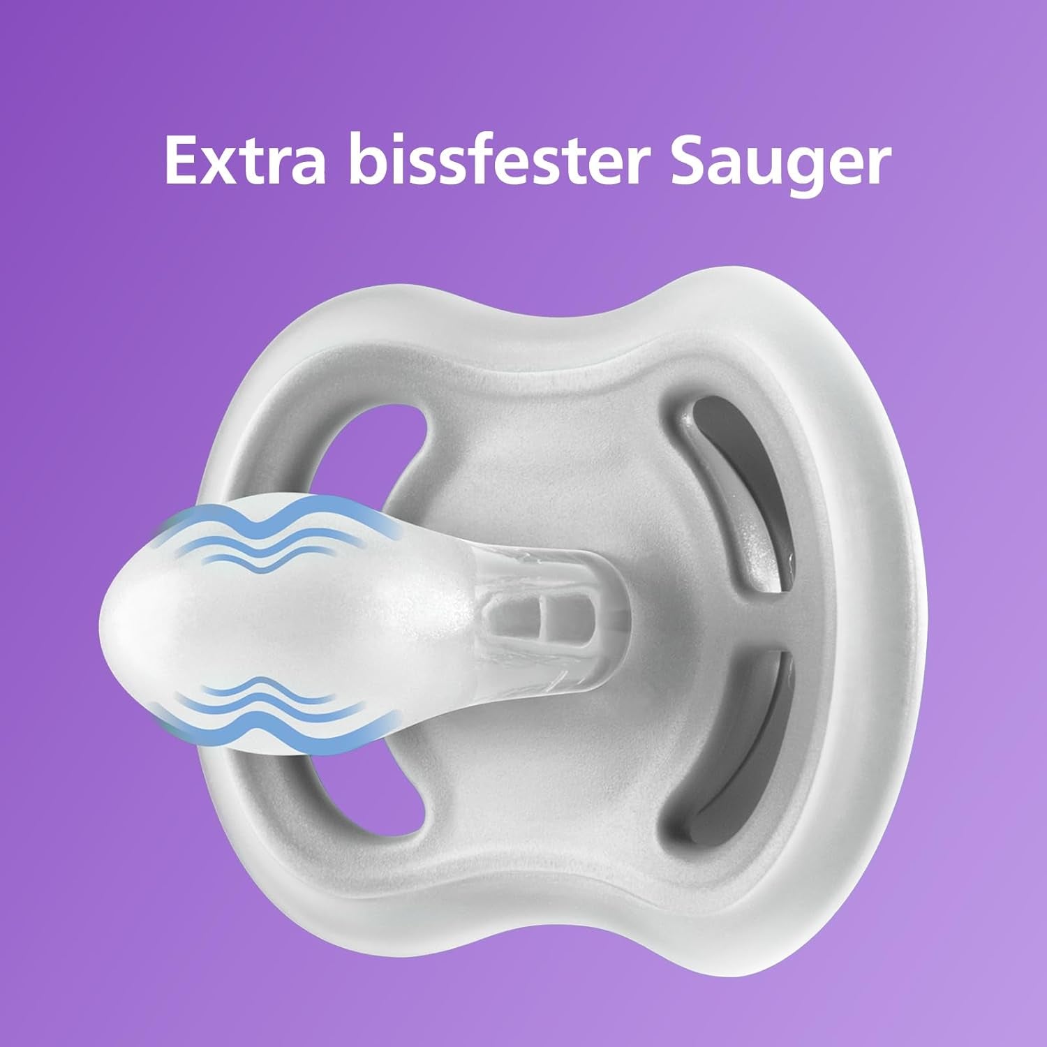 Philips Avent Ultra Air-napp - set med 2 BPA-fria, andningsbara nappar för bebisar från 18 månader, inklusive bärväska och sterilisering, Whale/Whale (Model SCF349/24)