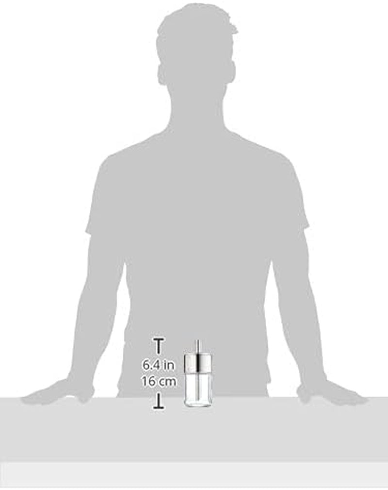 WMF Barista Sugar Shaker 240 g, glas, sockerdispenser, Cromargan polerat rostfritt stål, idealisk för vitt/brunt socker, kakao eller som kryddshaker