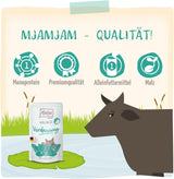 MjAMjAM - Premium våt kattfoder - Wellness - Digestive - Nötkött, förpackning med 12 (12 x 125 g), spannmålsfri