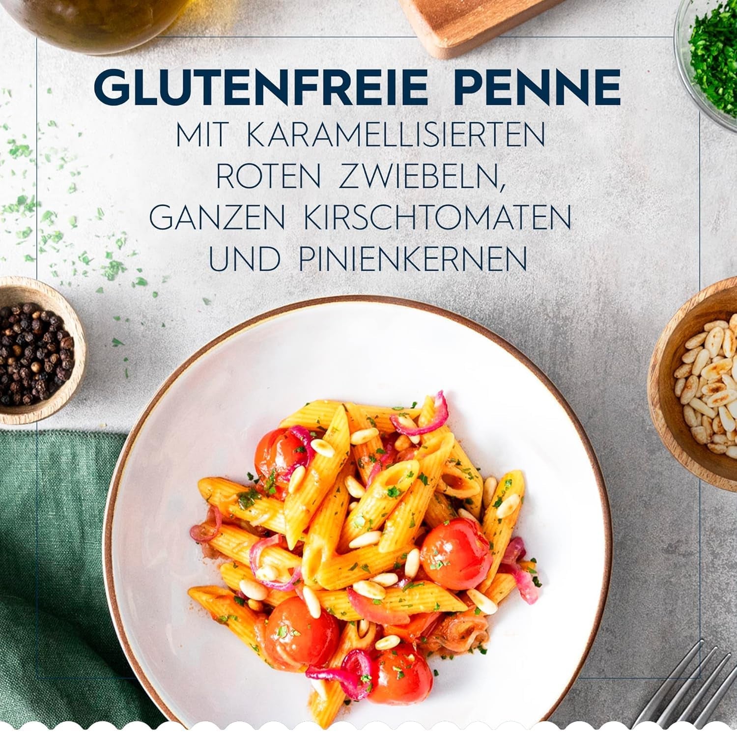 Barilla Penne Rigate glutenfri pasta gjord av läcker majs och ris - perfekt för personer med celiaki eller glutenintolerans (14 x 400g)