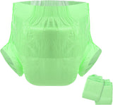 CutiePlusU vuxenblöjor, torr yta, maximal absorptionsförmåga över natten, inkontinensblöja för engångsbruk - blå, 2-pack (medium 71-96 cm)