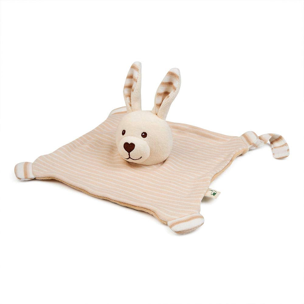 GRÜNSPECHT ekologiskt tyg 100% ekologisk bomull, babyleksak, mjuk kram, födelsedagspresent, dop, baby shower, GOTS, beige (619-00) Bebe Toys Naty Shop Organic Cozy Bunny