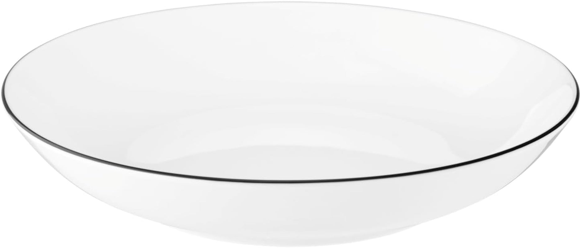 Seltmann Weiden servisset 001.737148 Lido - 6 mattallrikar + 6 bakgrundstallrikar - 12 delar - Black Line